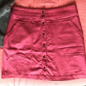 Banana Factory Button Front Skirt